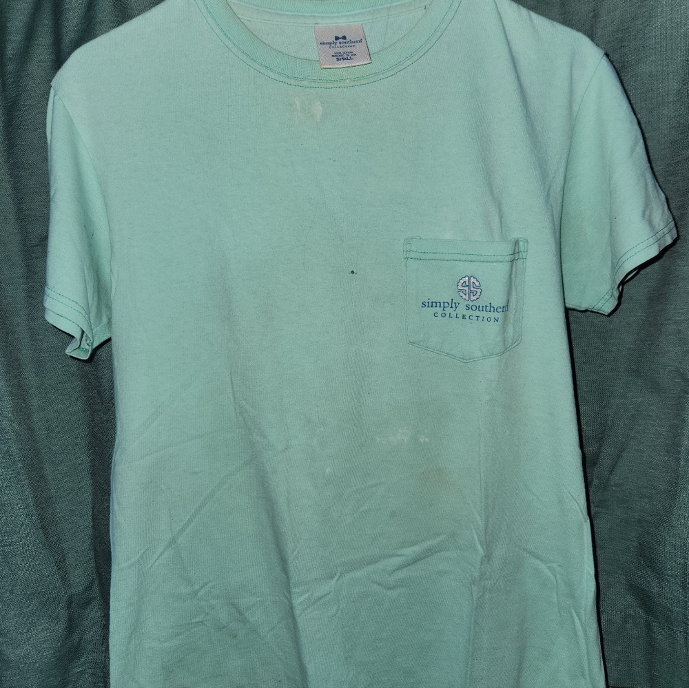 Simply Southern Light Green Women's Tee